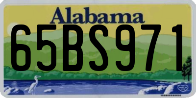 AL license plate 65BS971