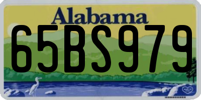 AL license plate 65BS979
