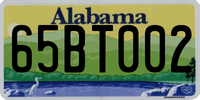 AL license plate 65BT002