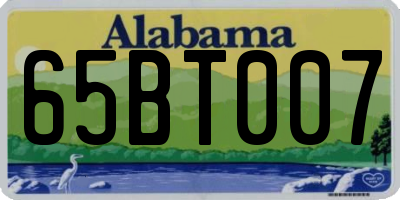 AL license plate 65BT007