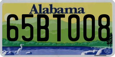 AL license plate 65BT008