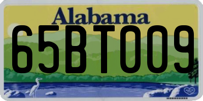 AL license plate 65BT009