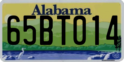AL license plate 65BT014