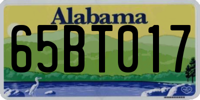 AL license plate 65BT017