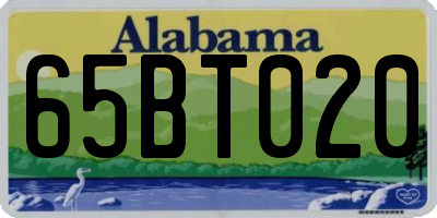 AL license plate 65BT020