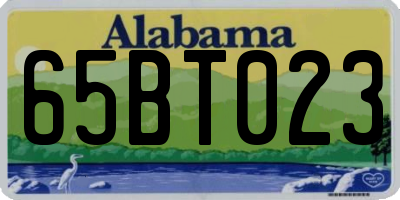 AL license plate 65BT023