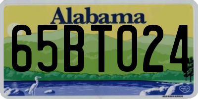 AL license plate 65BT024