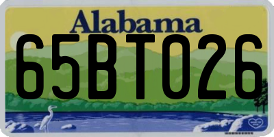 AL license plate 65BT026