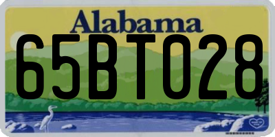 AL license plate 65BT028