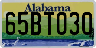 AL license plate 65BT030