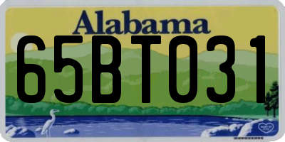 AL license plate 65BT031