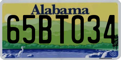AL license plate 65BT034