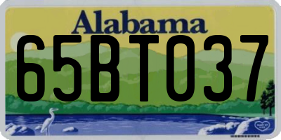 AL license plate 65BT037