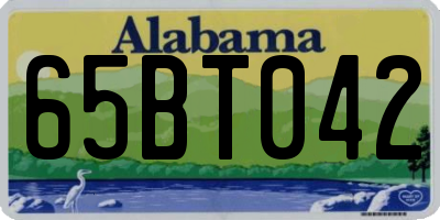 AL license plate 65BT042
