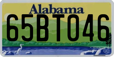 AL license plate 65BT046