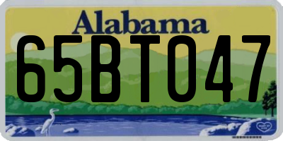 AL license plate 65BT047