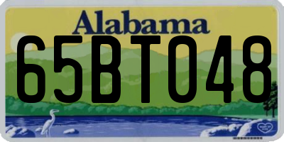 AL license plate 65BT048