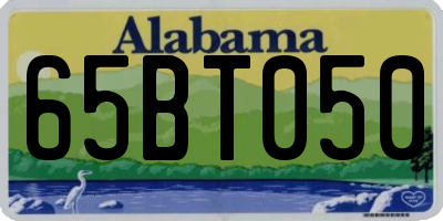 AL license plate 65BT050