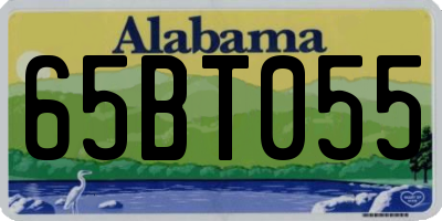 AL license plate 65BT055
