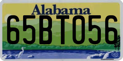 AL license plate 65BT056