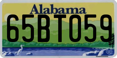 AL license plate 65BT059