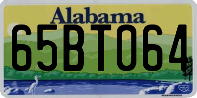 AL license plate 65BT064