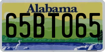 AL license plate 65BT065