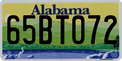 AL license plate 65BT072