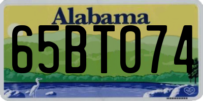 AL license plate 65BT074