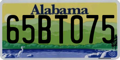 AL license plate 65BT075