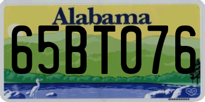 AL license plate 65BT076