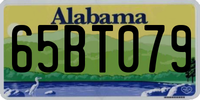 AL license plate 65BT079