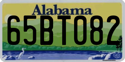 AL license plate 65BT082