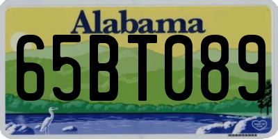 AL license plate 65BT089