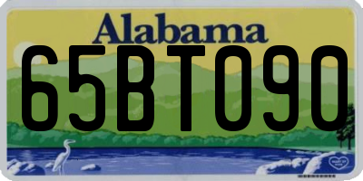 AL license plate 65BT090