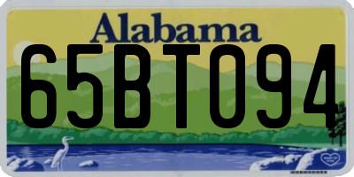 AL license plate 65BT094