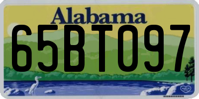 AL license plate 65BT097