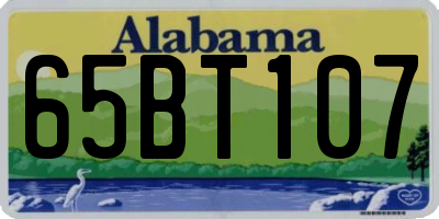 AL license plate 65BT107