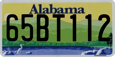 AL license plate 65BT112