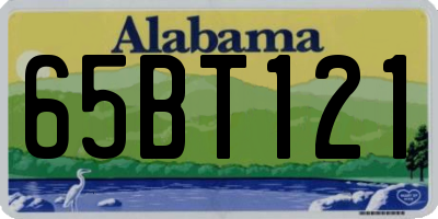 AL license plate 65BT121