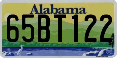 AL license plate 65BT122