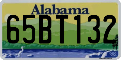 AL license plate 65BT132