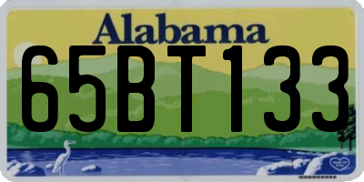 AL license plate 65BT133