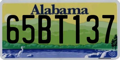 AL license plate 65BT137