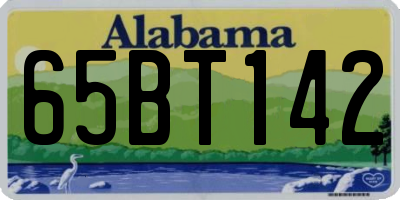 AL license plate 65BT142