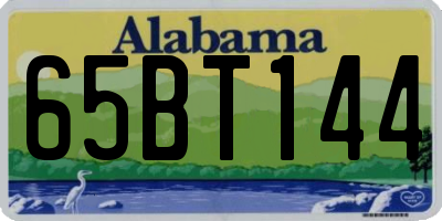 AL license plate 65BT144