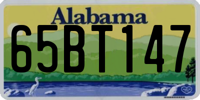AL license plate 65BT147
