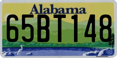 AL license plate 65BT148
