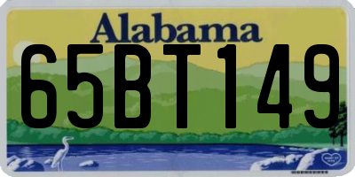 AL license plate 65BT149