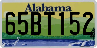 AL license plate 65BT152
